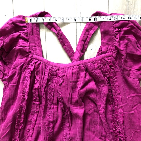 Free People Angele Mini Dress in Dragonfruit Punch Size S - Picture 4 of 16